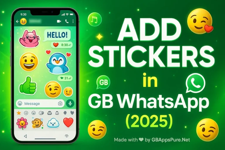 add stickers in gb whatsapp