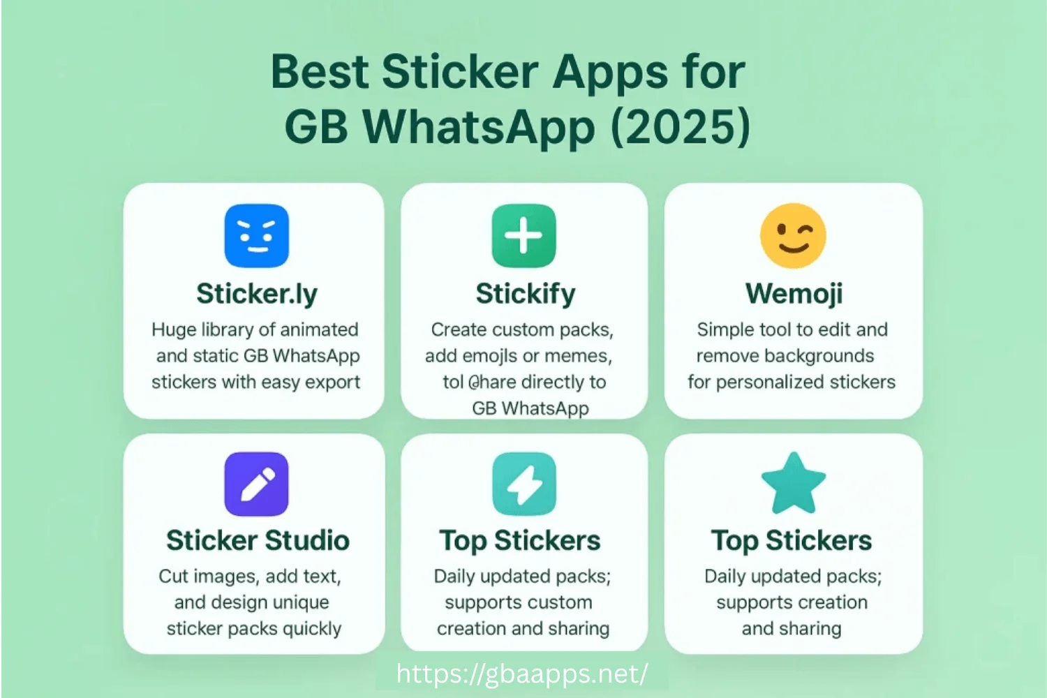 GB WhatsApp Stickers: Add & Create Easily (2025) 2 best sticker apps for gb whatsapp