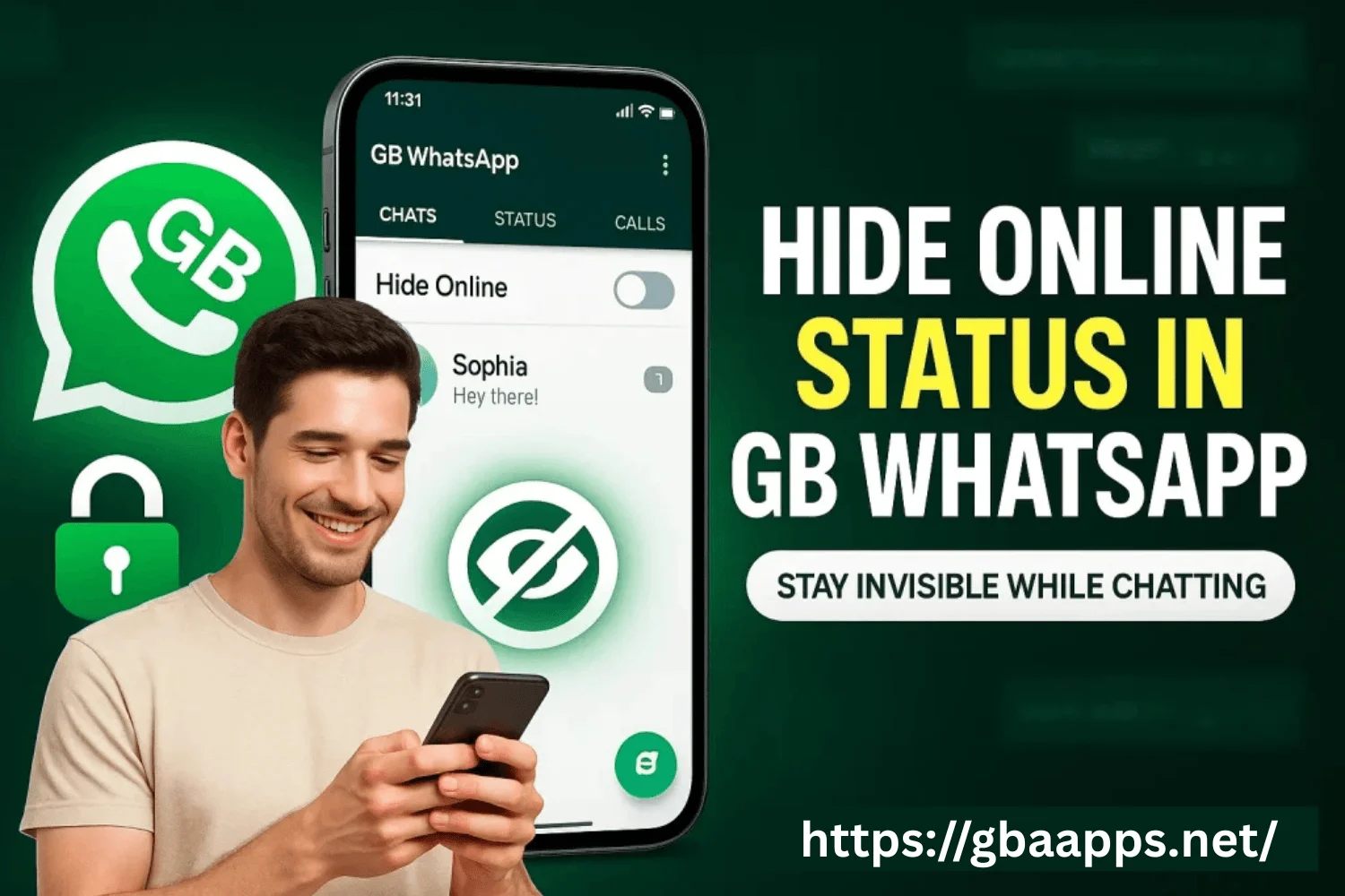 hide online status in gb whatsapp